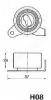 JAPANPARTS BE-H08 Устройство для натяжения ремня, ремень ГРМ