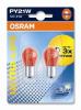 OSRAM 7507ULT-02B Лампа [2шт] PY21W (21W) BAU15s (ULTRA LIFE) блистер 12V 7507ULT-02B 4008321415165