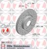 ZIMMERMANN 280317152 Диск торм.пер. Honda Civic, FR-V 06&gt;