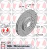 ZIMMERMANN 600322152 Диск торм.пер. Audi, VW, Skoda 04&gt;