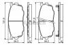 BOSCH 0 986 494 258 Комплект тормозных колодок, диско