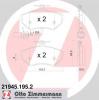 ZIMMERMANN 21945.195.2 Комплект тормозных колодок, диско