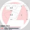 ZIMMERMANN 23925.210.1 Комплект тормозных колодок, диско