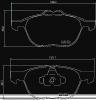BREMBO P 24 158 Комплект тормозных колодок, дисковый тормоз