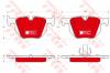 TRW GDB1730DTE Комплект тормозных колодок, дисковый тормоз