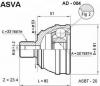 ASVA AD004 ШРУС НАРУЖНЫЙ 30x53x33