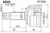 ASVA HYSOL ШРУС НАРУЖНЫЙ 22x55x25