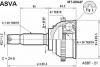 ASVA MT06A47 ШРУС НАРУЖНЫЙ 25x50x25