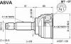 ASVA MT07 ШРУС НАРУЖНЫЙ 30x50x25