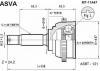 ASVA MT11A47 ШРУС НАРУЖНЫЙ 23x50x25