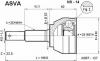 ASVA NS14 ШРУС НАРУЖНЫЙ 23x52x25