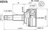 ASVA NS51A46 ШРУС НАРУЖНЫЙ 22x56x27