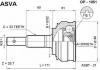 ASVA OP1051 ШРУС НАРУЖНЫЙ 25x52x33