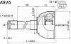 ASVA TY57 ШРУС НАРУЖНЫЙ 24x59x30