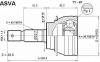 ASVA TY67 ШРУС НАРУЖНЫЙ 30x70x30
