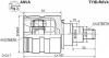 ASVA TYIDRAV4 ШРУС ВНУТРЕННИЙ ЛЕВЫЙ 23x44x23