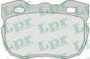 LPR 05P742 Комплект тормозных колодок, дисковый тормоз