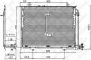 STELLOX 10-45128-SX радиатор конд./ MB W202 1.8-2.5D 93