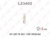LYNX L23402 L23402 W1.2W T5 24V1.2W W2.1X4.6D Лампа автомоб. LYNX