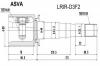 ASVA LRIR-D3F2 ШРУС ВНУТРЕННИЙ ПРАВЫЙ 26x44x29