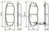 BOSCH 0 986 495 135 Комплект тормозных колодок, дисковый тормоз