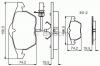 BOSCH 0 986 495 232 Комплект тормозных колодок, дисковый тормоз