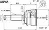 ASVA MT41 ШРУС НАРУЖНЫЙ 29x55x25
