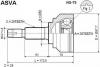 ASVA NS75 ШРУС НАРУЖНЫЙ 36x56x29