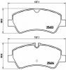 BREMBO P 24 160 Комплект тормозных колодок, дисковый тормоз
