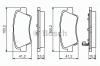 BOSCH 0 986 494 557 Комплект тормозных колодок, дисковый тормоз