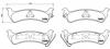 BREMBO P 37 012 Комплект тормозных колодок, дисковый тормоз