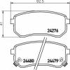 HELLA 8DB 355 006-581 Комплект тормозных колодок, дисковый тормоз