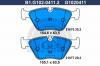 GALFER B1.G102-0411.2 Колодки тормозные дисковые