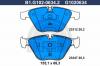 GALFER B1.G102-0634.2 Колодки тормозные дисковые