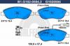 GALFER B1.G102-0504.2 Комплект тормозных колодок, дисковый тормоз