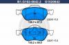 GALFER B1.G102-0842.2 Комплект тормозных колодок, дисковый тормоз