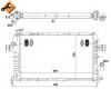 NRF 506616 Радиатор, охлаждение двигател