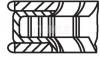 MAHLE 00106N0 Кольца dm.90.90 STD [1.5-1.75-3] 1 ПОР.