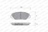 WEEN 151-0022 Комплект тормозных колодок, дисковый тормоз