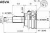 ASVA TY71 ШРУС НАРУЖНЫЙ 30x56x23