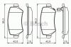 BOSCH 0 986 495 218 Комплект тормозных колодок, дисковый тормоз