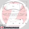 ZIMMERMANN 25602.170.3 Комплект тормозных колодок, дисковый тормоз