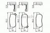 BOSCH 0 986 495 256 Комплект тормозных колодок, дисковый тормоз