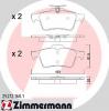ZIMMERMANN 25212.160.1 Комплект тормозных колодок, дисковый тормоз