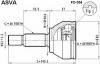 ASVA FD354 ШРУС НАРУЖНЫЙ 23x53.2x25
