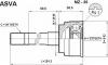 ASVA MZ35 ШРУС НАРУЖНЫЙ 23x65x26