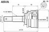 ASVA NS30 ШРУС НАРУЖНЫЙ 25x56x27