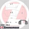 ZIMMERMANN 24391.160.2 Комплект тормозных колодок, дисковый тормоз