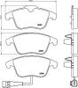 HELLA 8DB 355 014-031 Комплект тормозных колодок, дисковый тормоз