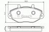 BOSCH 0 986 495 112 Комплект тормозных колодок, дисковый тормоз